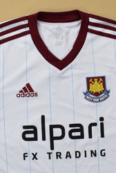 2013-14 WEST HAM UNITED SHIRT S. BOYS