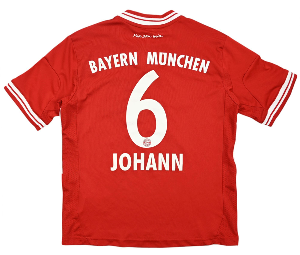 2013-14 BAYERN MUNCHEN *JOHANN* SHIRT XS. BOYS 7-8 YEARS