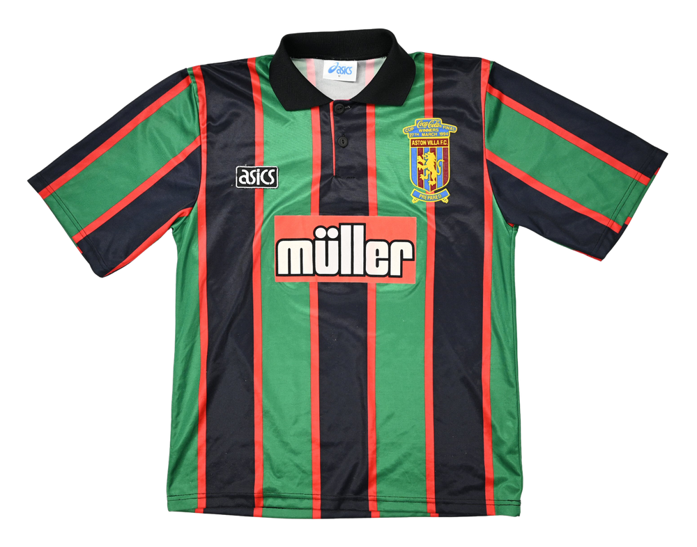 1993-95 ASTON VILLA 1994 COCA-COLA CUP WINNERS SHIRT M