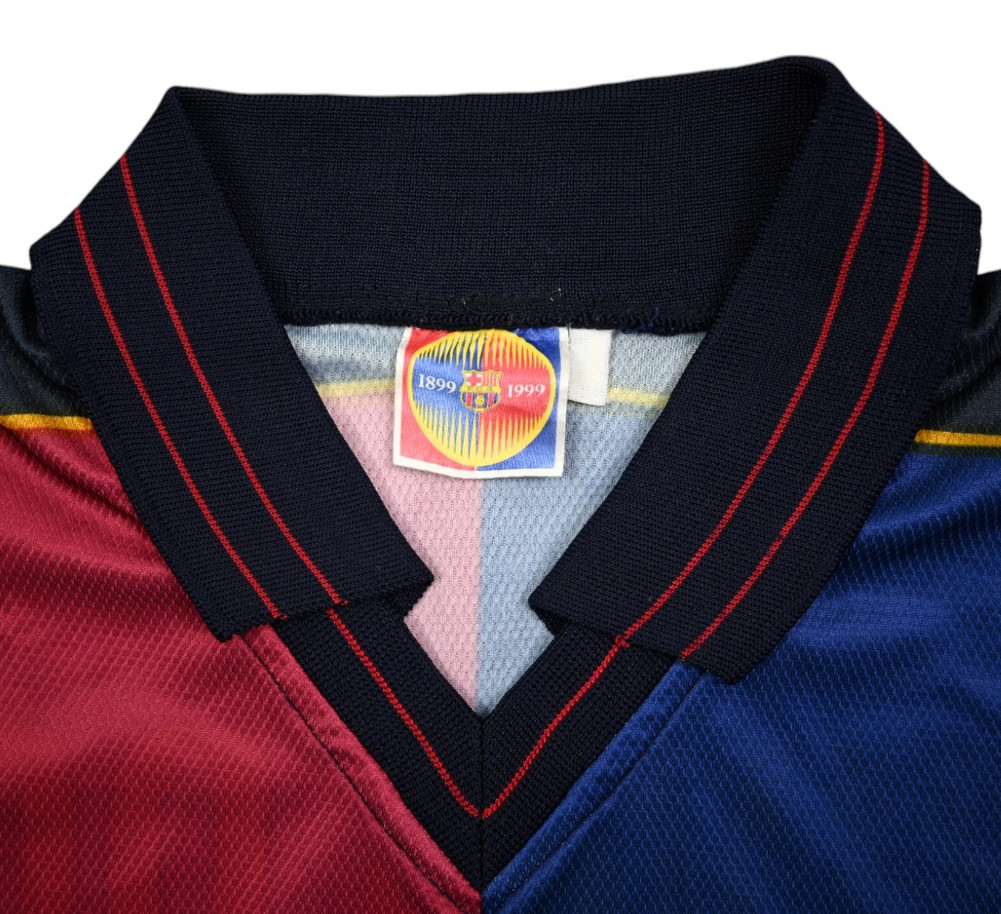 1999-00 BARCELONA *RIVALDO* SHIRT L