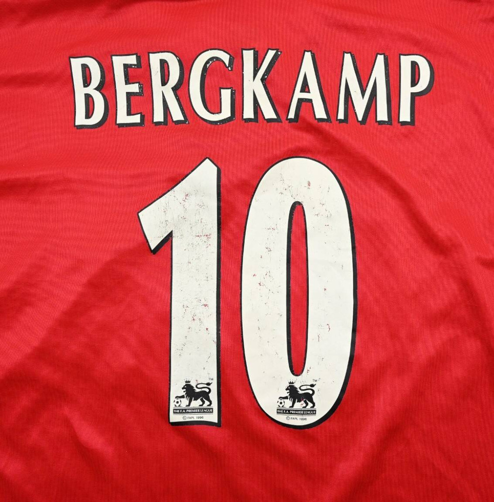 1998-99 ARSENAL LONDON *BERGKAMP* SHIRT 2XL
