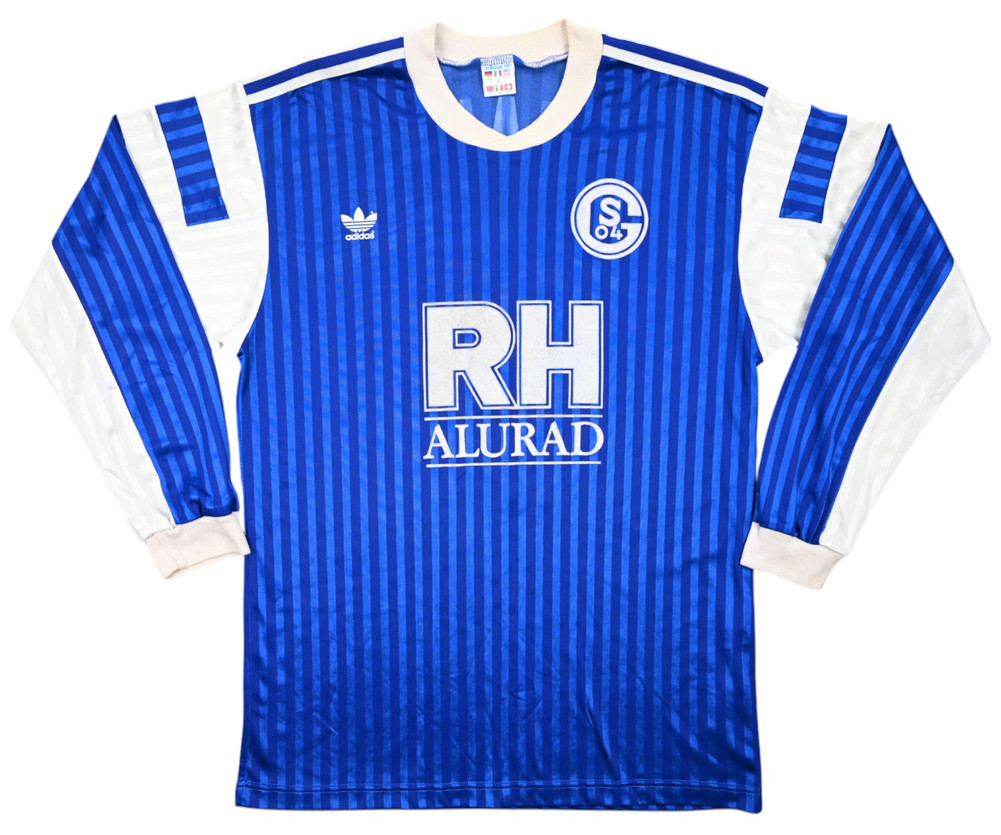 1988-89 SCHALKE #7 MATCH ISSUE LONGSLEEVE KOSZULKA L
