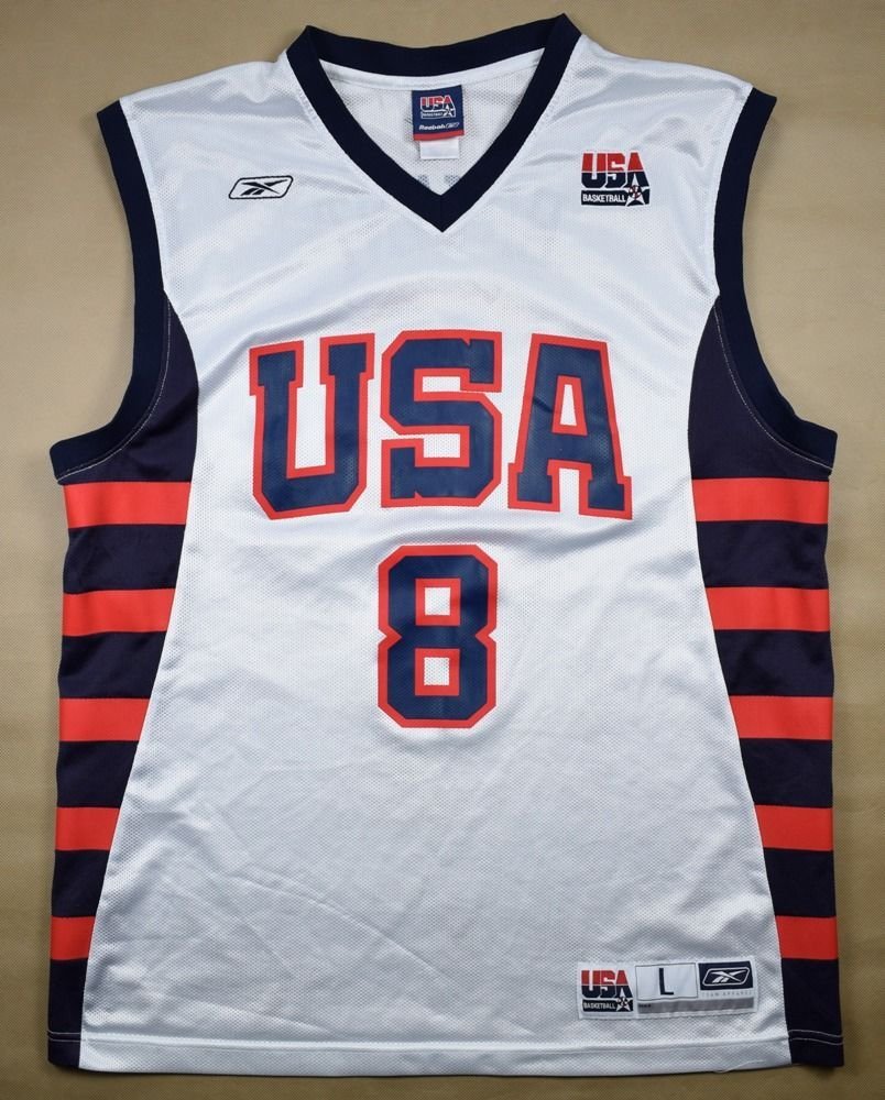 USA BASKETBALL *Kobe Bryant* REEBOK SHIRT L