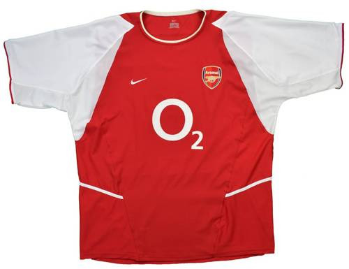 2004-05 ARSENAL LONDON *COLE* SHIRT M