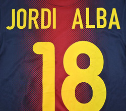 2012-13 BARCELONA *JORDI ALBA* BASIC KOSZULKA S