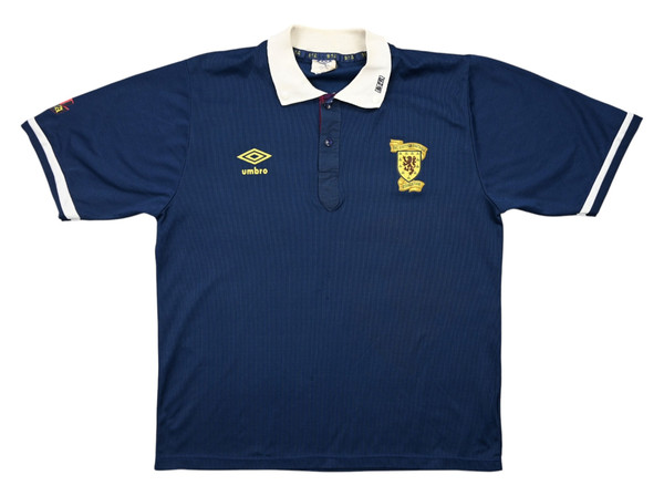 1988-91 SCOTLAND SHIRT L