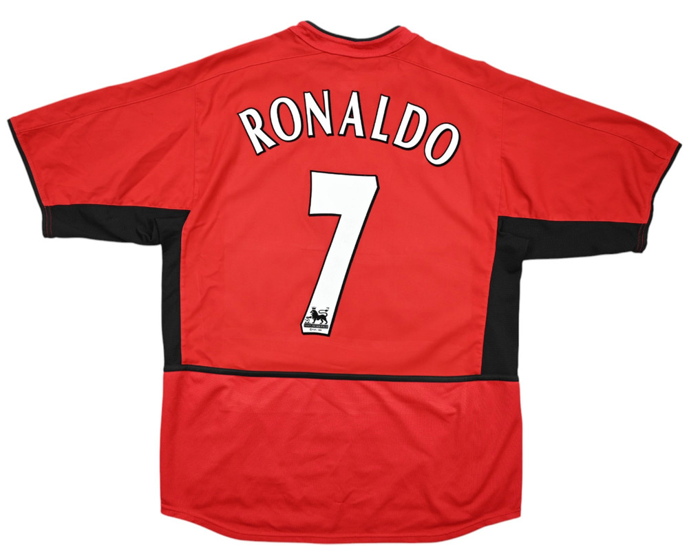 2002-04 MANCHESTER UNITED *RONALDO* SHIRT L