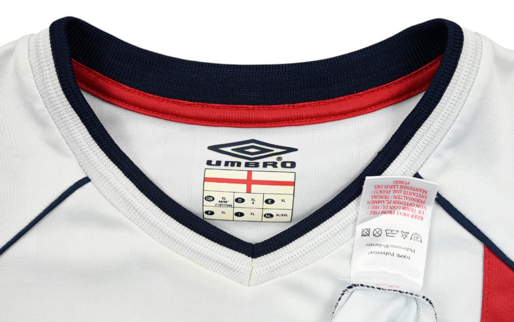 2001-03 ENGLAND *OWEN* VS GERMANY MATCH ISSUE SHIRT XL