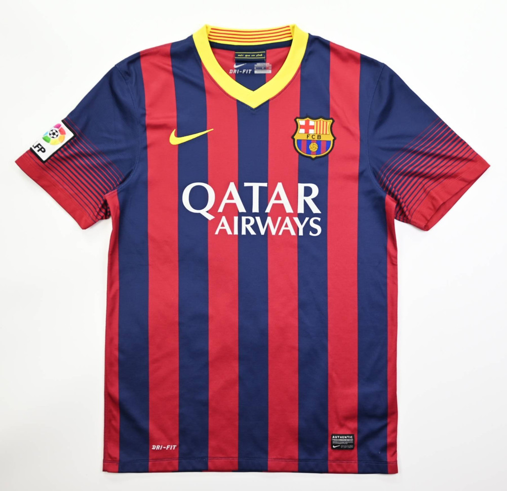 2013-14 FC BARCELONA *A. INIESTA* SHIRT S
