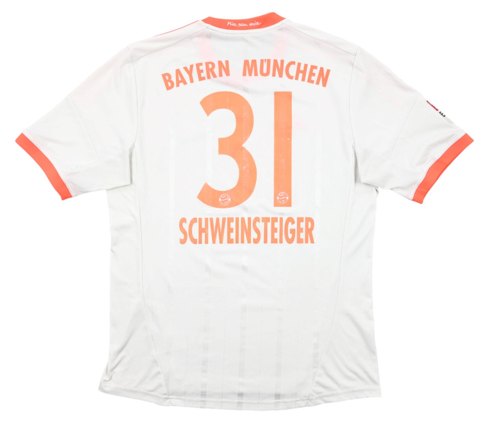 2012-13 BAYERN MUNCHEN *SCHWEINSTEIGER* SHIRT L
