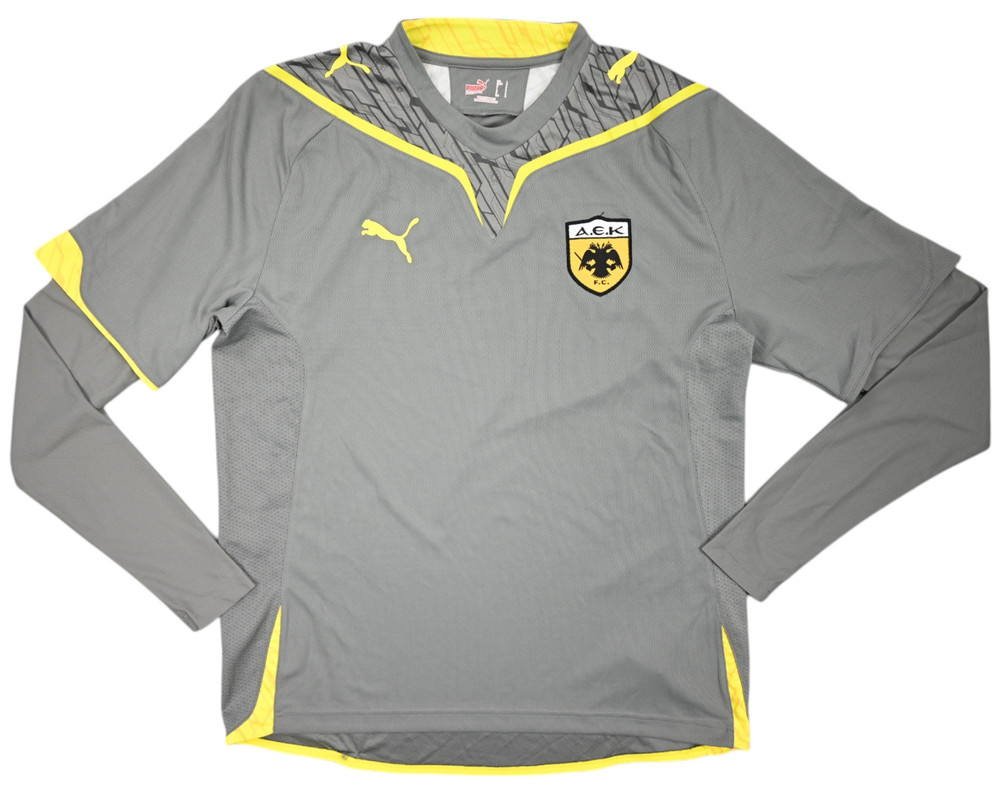 2009-10 AEK ATHENS LONGSLEEVE SHIRT L