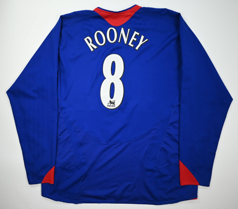 2005-06 MANCHESTER UNITED *ROONEY* LONGSLEEVE XXL
