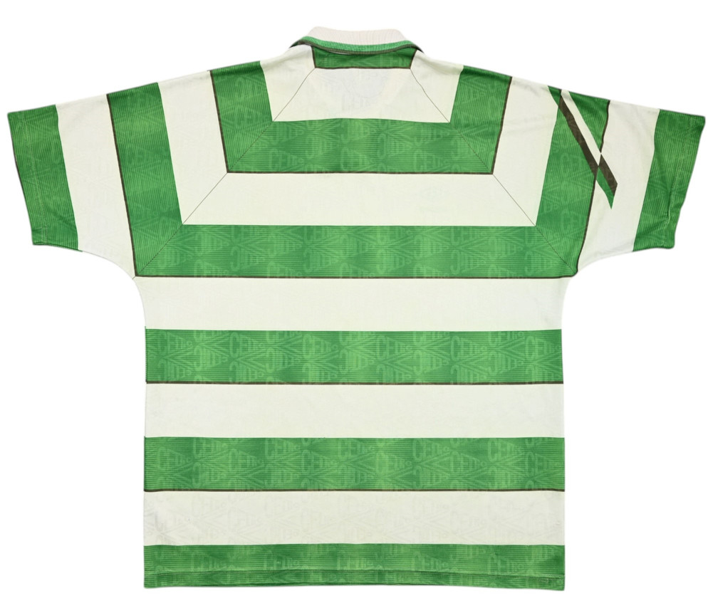 1991-92 CELTIC GLASGOW SHIRT L