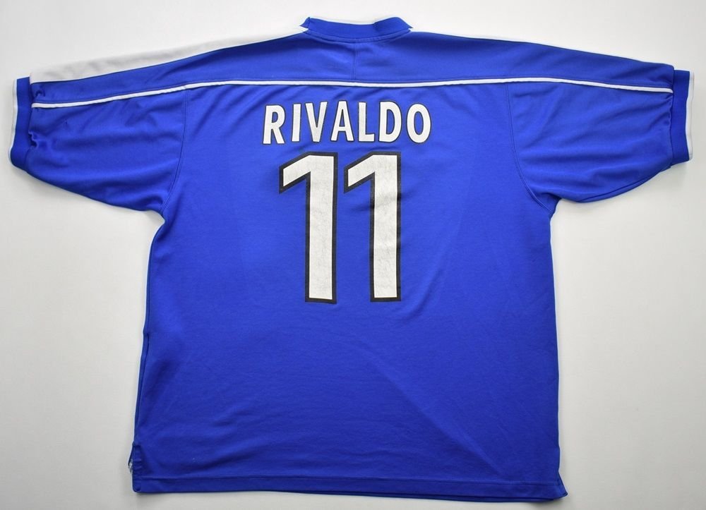 1998-00 BRAZIL *RIVALDO* SHIRT XL