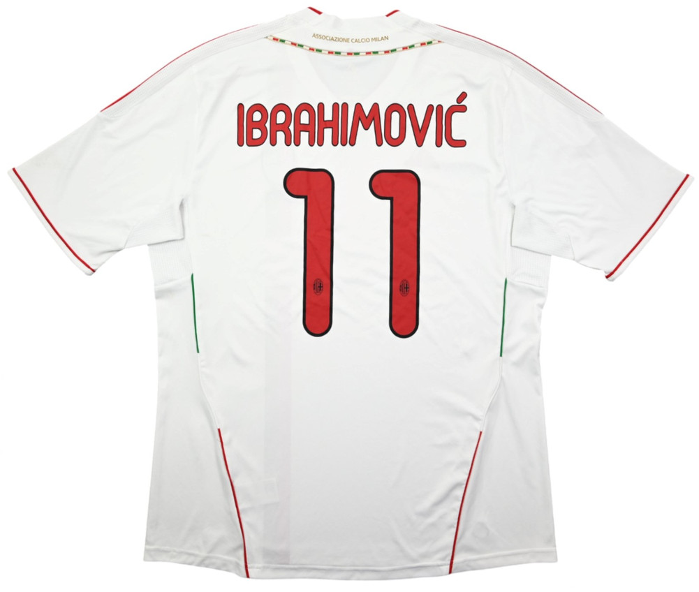 2011-12 AC MILAN *IBRAHIMOVIC* SHIRT XL