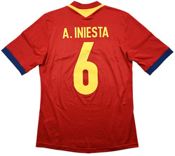 2013 SPAIN *A. INIESTA* SHIRT S