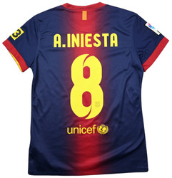2012-13 BARCELONA *A. INIESTA* SHIRT WOMENS S