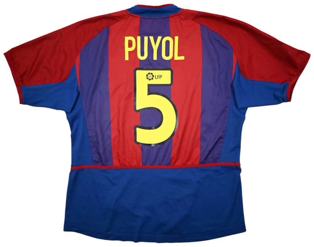 2002-03 BARCELONA *PUYOL* SHIRT L