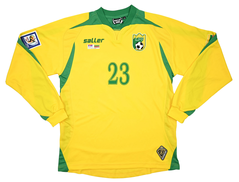 2006-08 LITHUANIA LONGSLEEVE VS SERBIA MATCH ISSUE SHIRT M