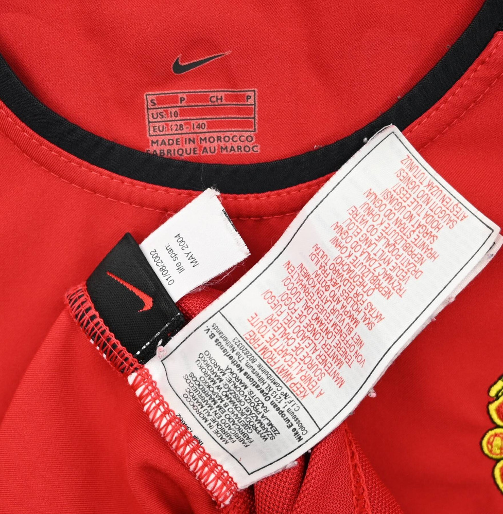 2002-04 MANCHESTER UNITED *GIGGS* SHIRT S. BOYS