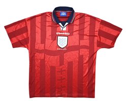 1992-93 ENGLAND SHIRT L