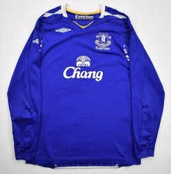 2007-08 EVERTON LONGSLEEVE SHIRT XL. BOYS