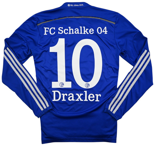 2014-16 SCHALKE 04 *DRAXLER* LONGSLEEVE SHIRT S