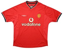 2000-02 MANCHESTER UNITED SHIRT XS