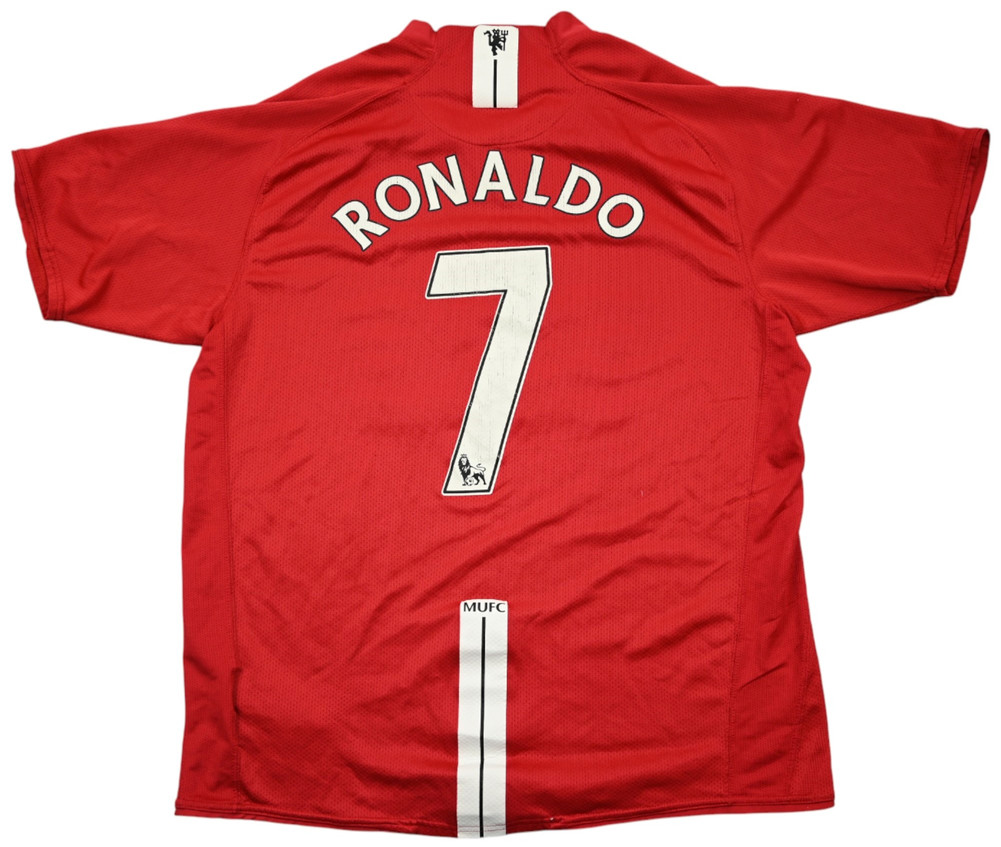2007-09 MANCHESTER UNITED *RONALDO* SHIRT L