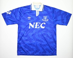 1991-93 EVERTON SHIRT L