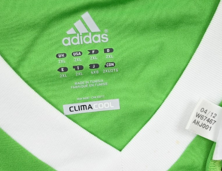 2012-13 WOLFSBURG SHIRT XXL
