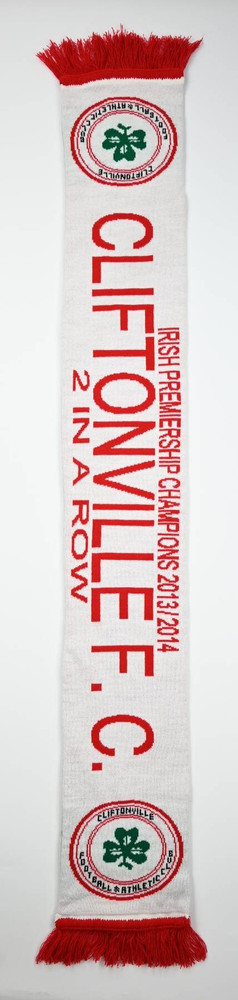 CLIFTONVILLE F.C. IRISH PREMIERSHIP CHAMPIONS 2013/2014 SCARF