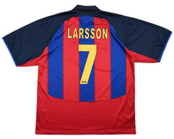2000-01 FC BARCELONA *LARSSON* SHIRT XL