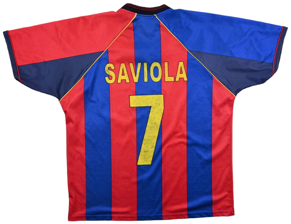 2001-02 FC BARCELONA *SAVIOLA* SHIRT L
