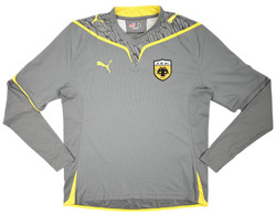 2009-10 AEK ATHENS LONGSLEEVE SHIRT L