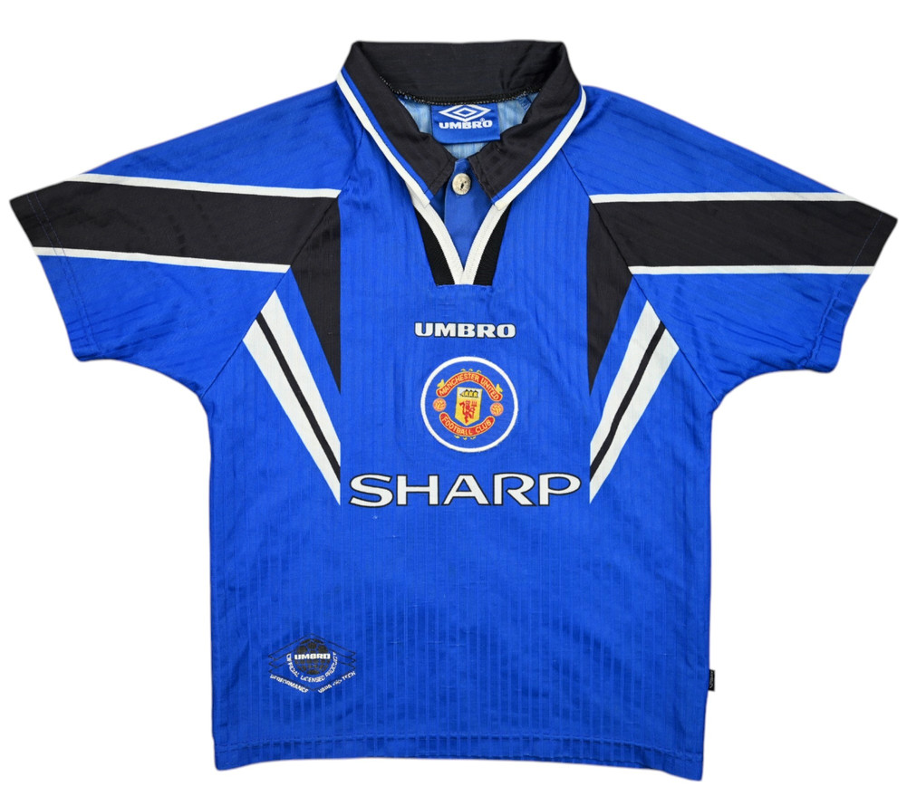 1996-98 MANCHESTER UNITED *SOLSKJAER* SHIRT BOYS 140CM