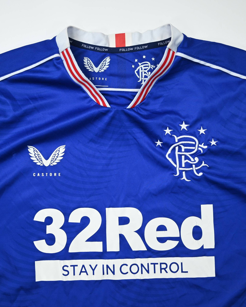 2020-21 GLASGOW RANGERS SHIRT XXL