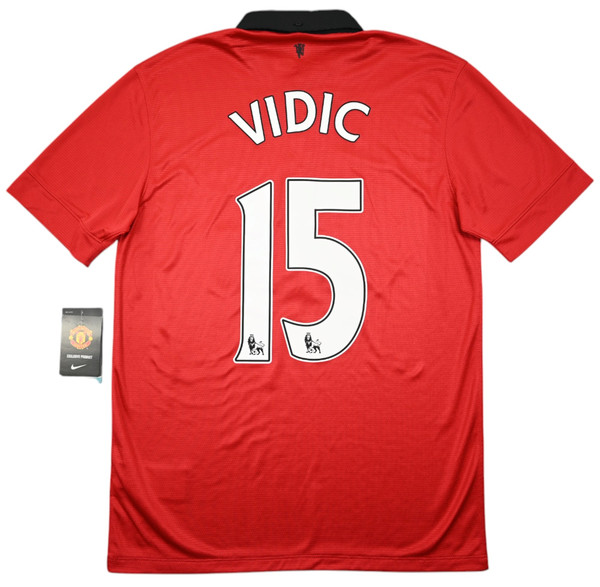 2013-14 MANCHESTER UNTIED *VIDIC* SHIRT M