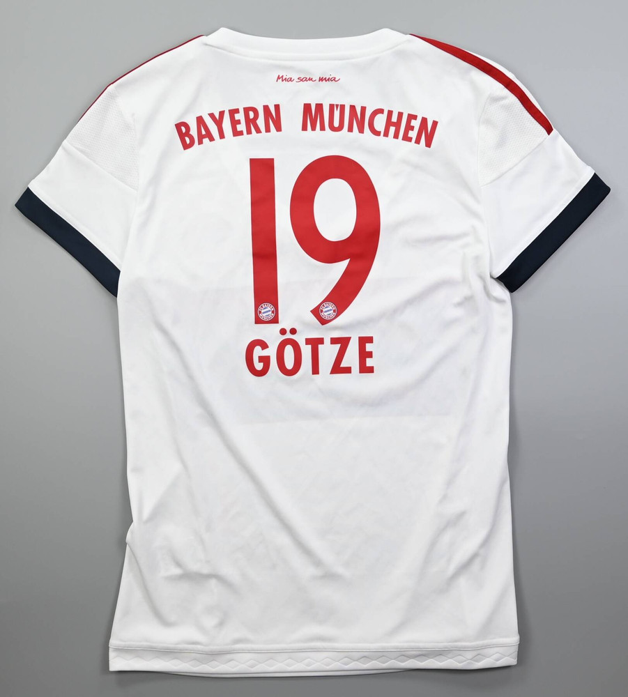 2015-16 BAYERN MUNCHEN *GOTZE* WOMENS KOSZULKA S