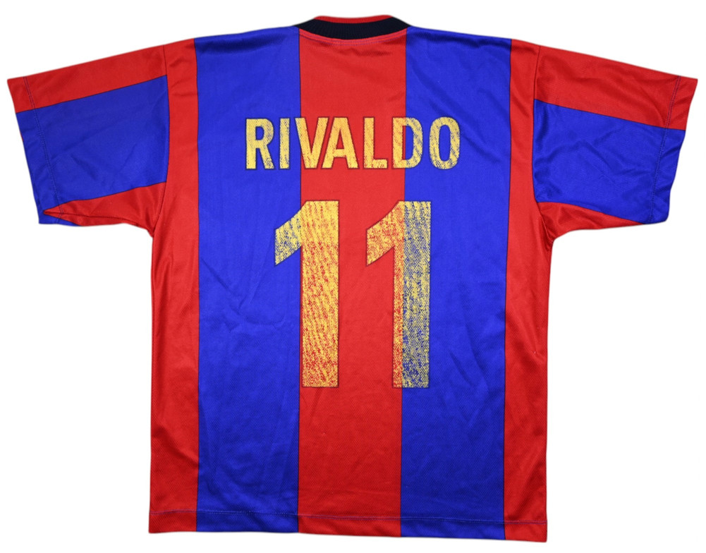 1998-00 BARCELONA *RIVALDO* SHIRT S