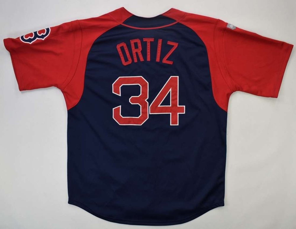 BOSTON RED SOX *ORTIZ* MLB MAJESTIC SHIRT M