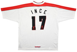 1998-99 LIVERPOOL *INCE* SHIRT 2XL