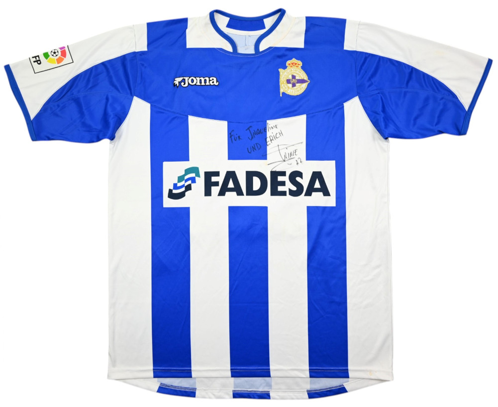 2003-04 DEPORTIVO LA CORUNA *JAIME* SHIRT XL