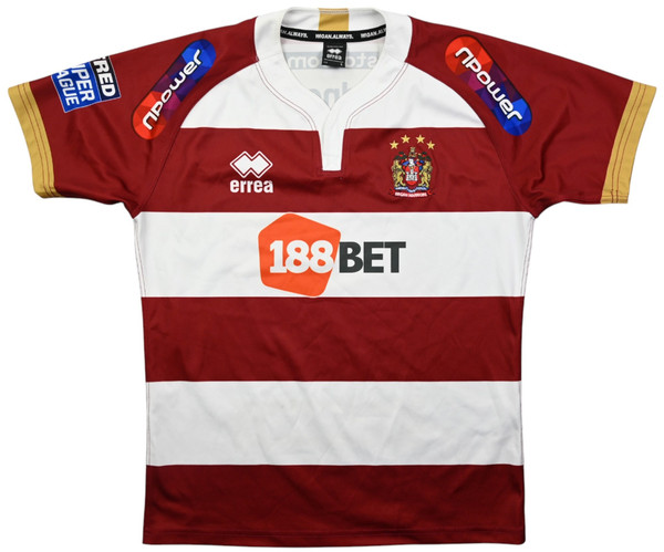WIGAN WARRIORS RUGBY SHIRT L