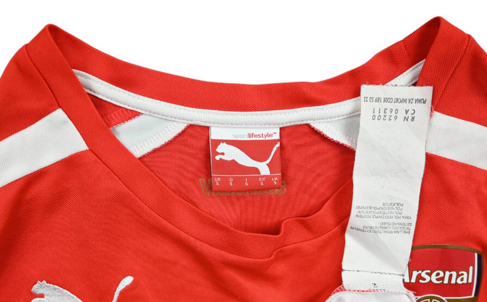 2014-15 ARSENAL LONDON SHIRT S