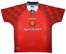 1996-98 MANCHESTER UNITED *CANTONA* SHIRT L