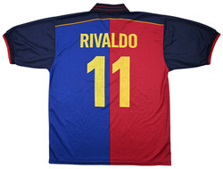 1999-00 BARCELONA *RIVALDO* SHIRT L