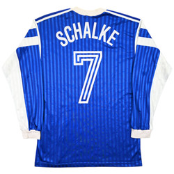 1988-89 SCHALKE #7 MATCH ISSUE LONGSLEEVE KOSZULKA L