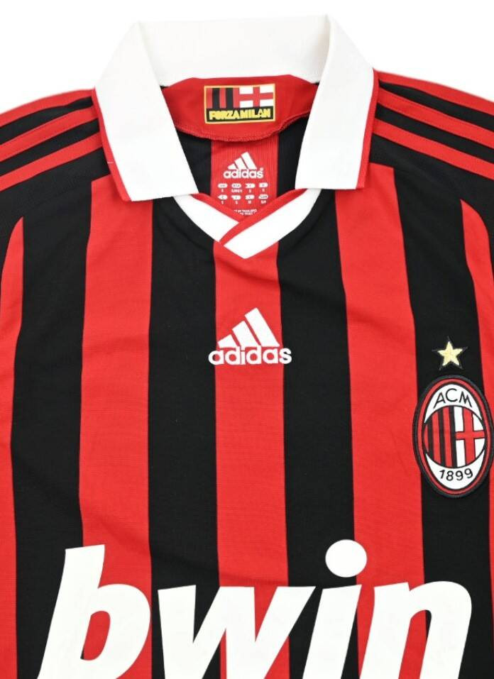 2009-10 AC MILAN *CHRIS* SHIRT S
