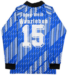 BLAU-WEIB WANZLEBEN #15 LONGSLEEVE XS. BOYS